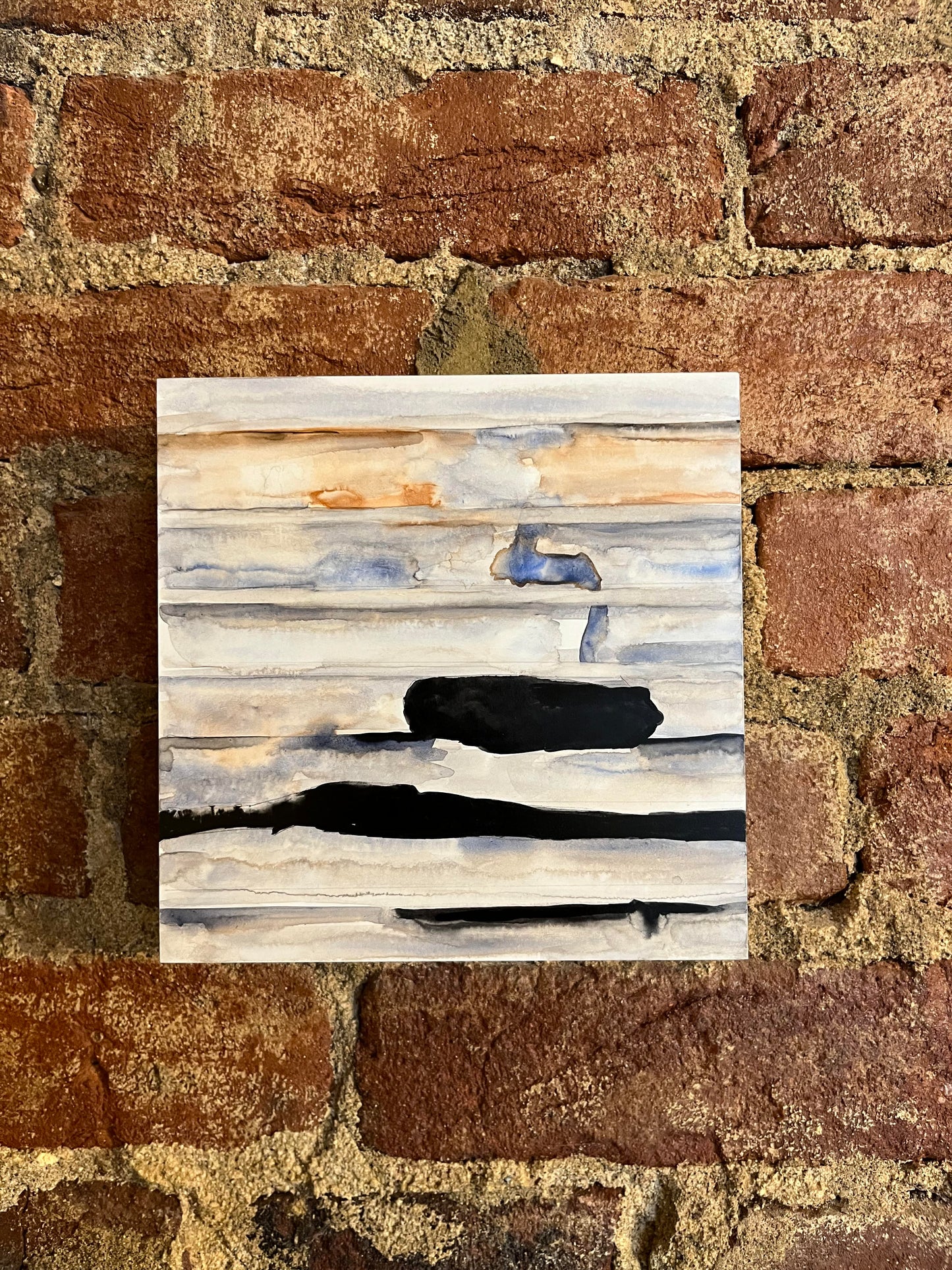 Guarding the Goods - 6" x 6" x 1.5" - Original Watercolor on Clayboard Cradled Panel