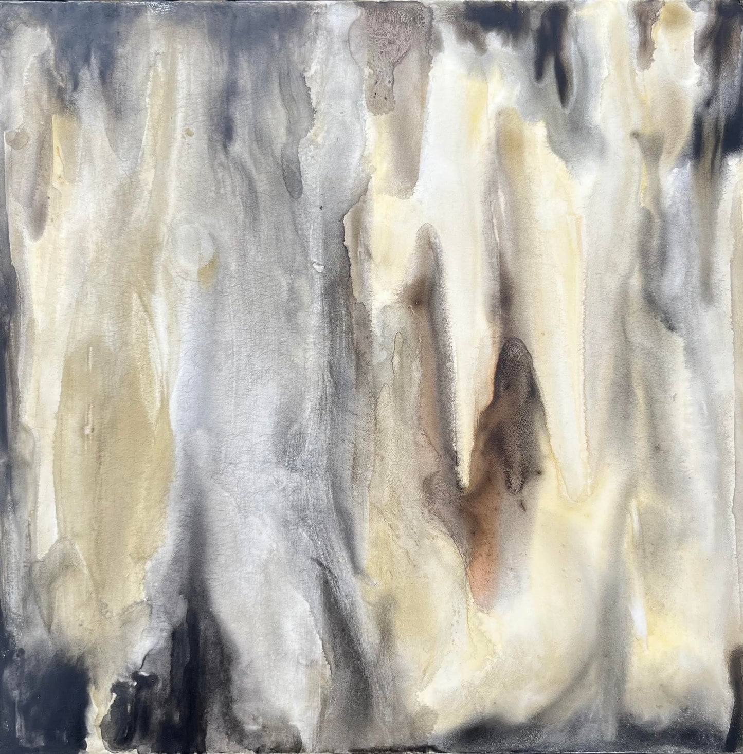 Stainton Avenue Windowpane 5 - -  6" x 6" x 1.5" - Watercolor on Clayboard Cradled Panel