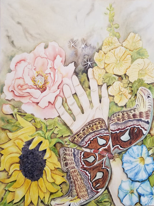 The Light Within - 18" x 24" x 7/8" - Original Watercolor Painting on Canvas